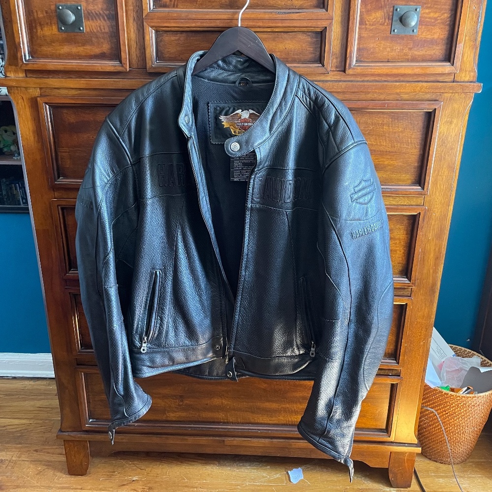Harley Davidson motor clothes leather jacket